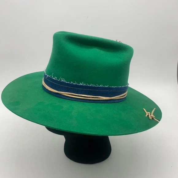 Cowboy Corner Vintage up-cycled Green Handmade Designer 